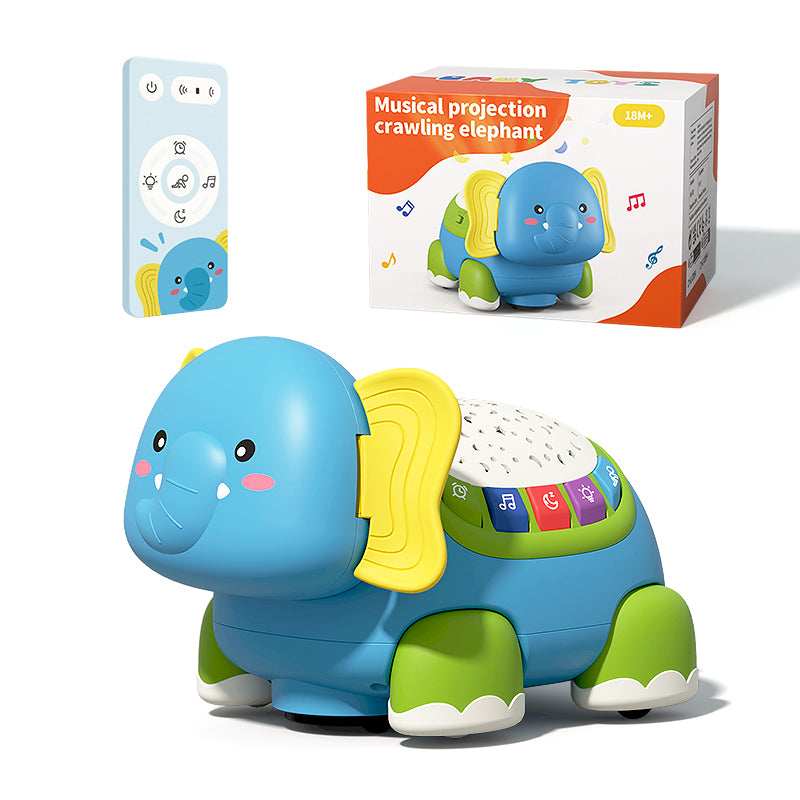 Crawling Elephant Musical Toy with Lights for kids in Kuwait